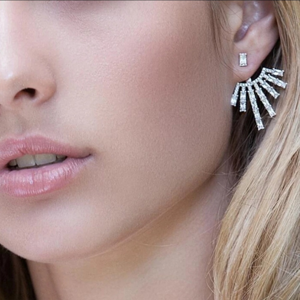 Gorgeous Crystal Earring Jacket - Picture 1 of 2